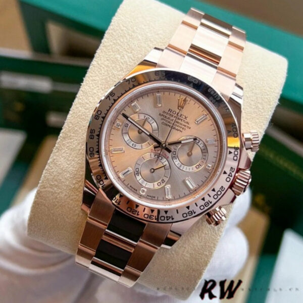 Rolex Daytona m116505 Everose Gold Sundust Pink Dial 40MM Mens Replica Watch - Image 2