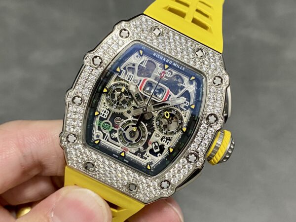 Richard Mille RM 011 03 Stainless Steel & 18K Gold Diamond Bezel - Image 5