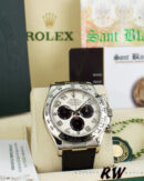 Rolex Daytona 116519 Panda Dial Black Leather Strap 40mm Mens Replica Watch - Image 6