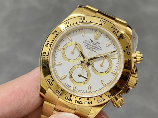 Rolex Cosmograph Daytona 116528 White Index Dial 40MM Mens Replica Watch - Image 5