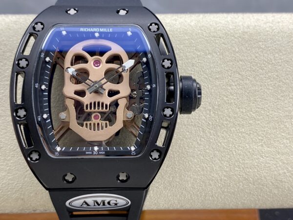 5 Colors Richard Mille Limited Edition RM52 Skull Titanium Tourbillon Openworked Dial - Image 40