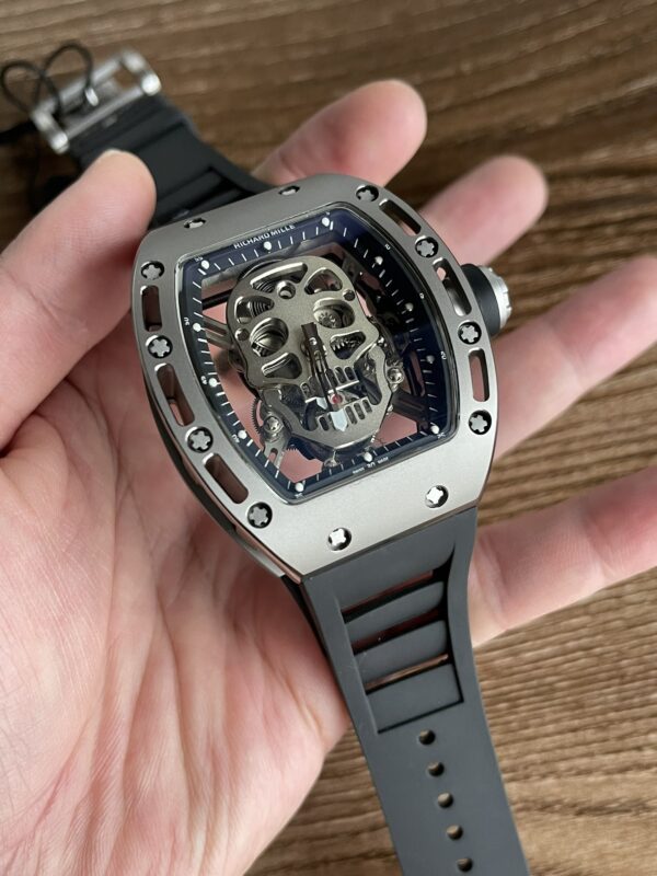 5 Colors Richard Mille Limited Edition RM52 Skull Titanium Tourbillon Openworked Dial - Image 6