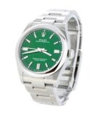 Replica Rolex Oyster Perpetual Green Dial 126000-0005 - Image 2