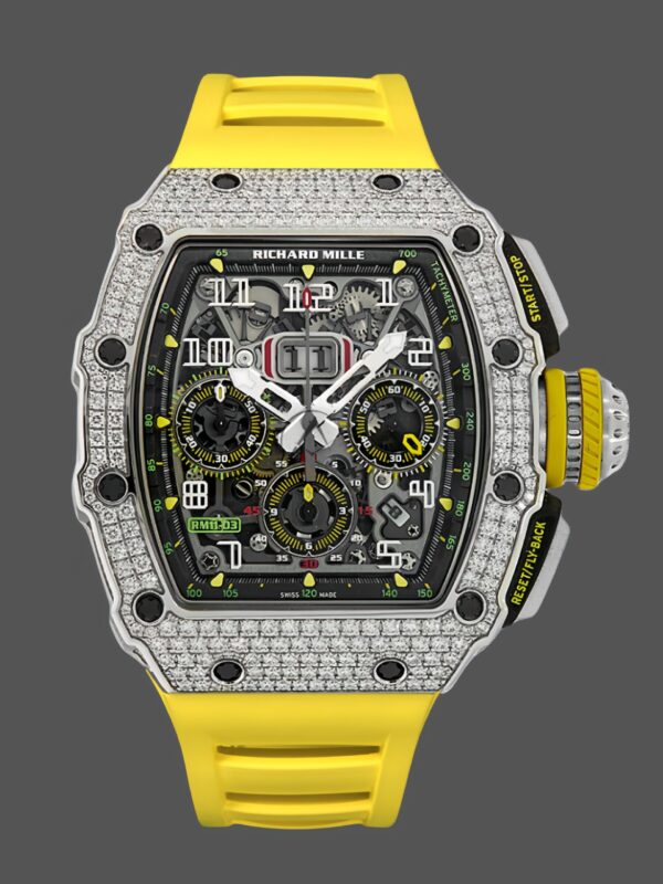 Richard Mille RM 011 03 Stainless Steel & 18K Gold Diamond Bezel