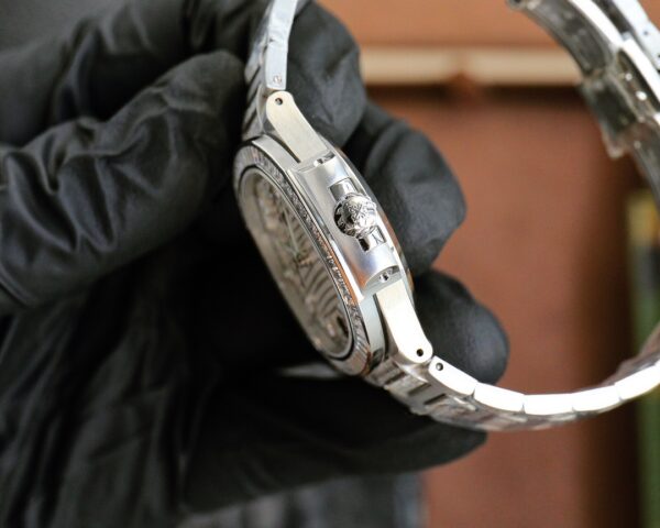 Patek Philippe Nautilus Ladies White Gold Diamond Bezel 7118 - Image 5