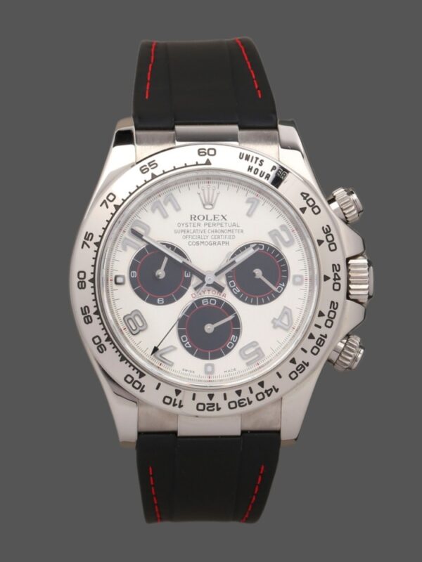 Rolex Daytona 116519 Panda Dial Black Rubber Strap 40mm Mens Replica Watch