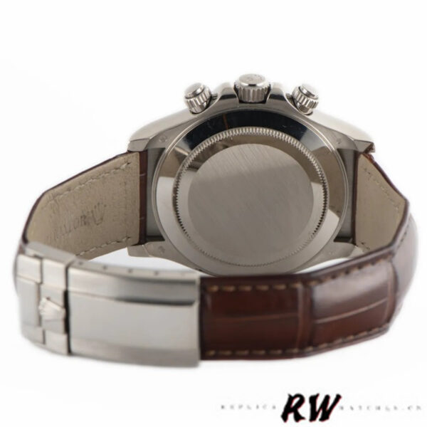 Rolex Daytona 116519 White Gold Grey Dial 40mm Mens Replica Watch - Image 6