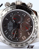 Rolex Cosmograph Daytona 116519 Gray dial Black Leather Strap 40mm Mens Replica Watch - Image 3