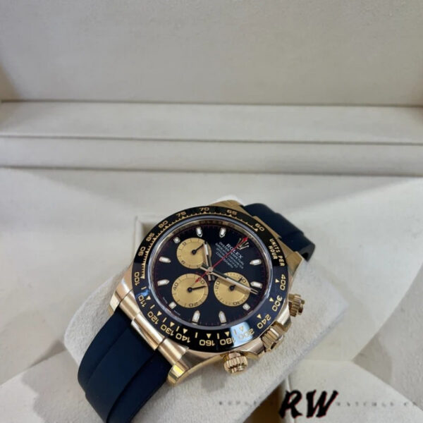 Rolex Daytona 116528LN Black Dial Rubber strap 40mm Mens Replica Watch - Image 3