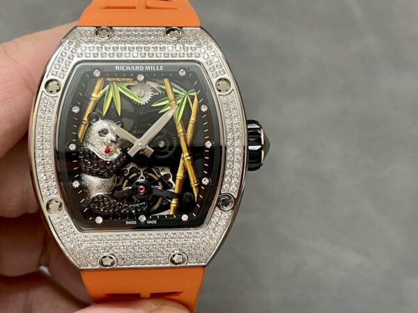 Richard Mille RM 026 01 Panda A Luxurious Bamboo Wonderland Diamond And Gold - Image 5