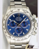 Rolex Cosmograph Daytona 116509 Blue Index Dial 40MM Mens Replica Watch - Image 3