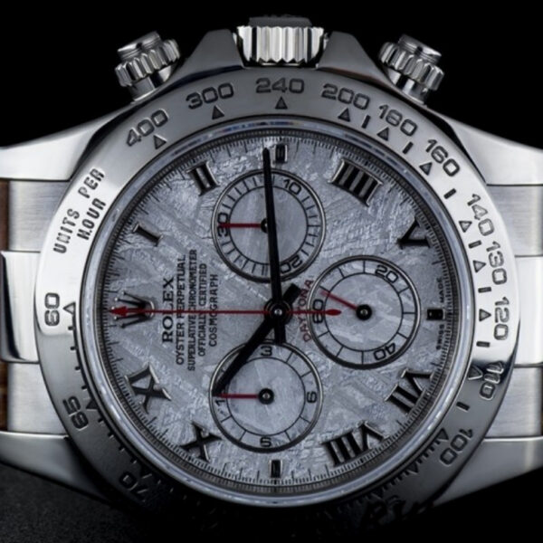 Rolex Daytona 116519 Brown Leather strap Meteorite Dial 40mm Mens Replica Watch - Image 4