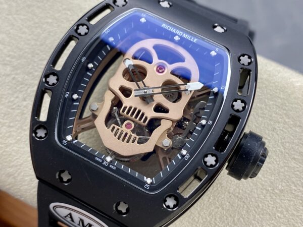 5 Colors Richard Mille Limited Edition RM52 Skull Titanium Tourbillon Openworked Dial - Image 42