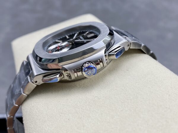 Patek Philippe Nautilus Chronograph Stainless Steel Black Dial 5980 1A 014 - Image 7