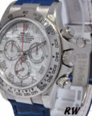 Rolex Daytona 116519 Blue Leather strap Meteorite Dial 40mm Mens Replica Watch - Image 4