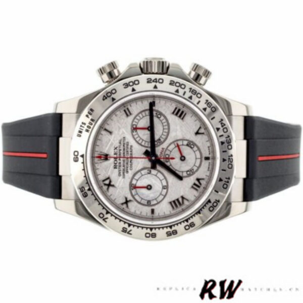 Rolex Daytona 116519MT Meteorite Dial RubberB Strap 40mm Mens Replica Watch - Image 2