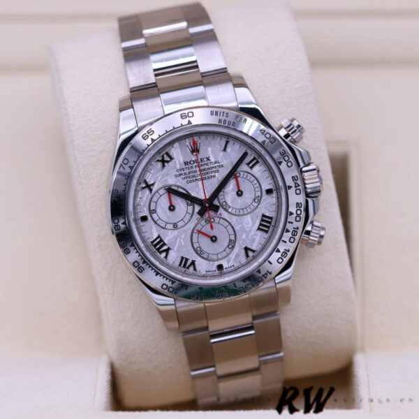 Rolex Cosmograph Daytona 116509 Meteorite Grey Roman Dial 40MM Mens Replica Watch - Image 3