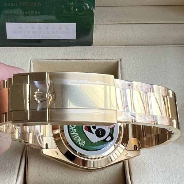 Rolex Daytona 116508 Yellow Gold Black Index Dial 40MM Mens Replica Watch - Image 10
