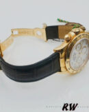 Rolex Daytona 116518 Black Leather Strap White Dial 40mm Mens Replica Watch - Image 4