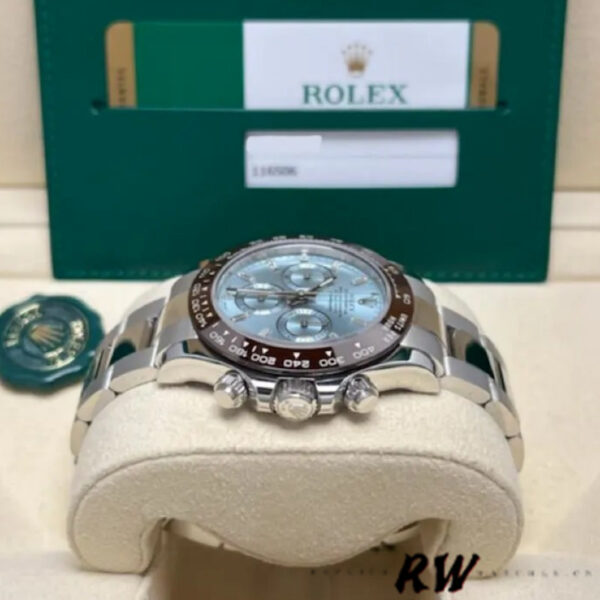 Rolex Cosmograph Daytona 116506 Ice Blue Dial Platinum 40MM Mens Replica Watch - Image 13