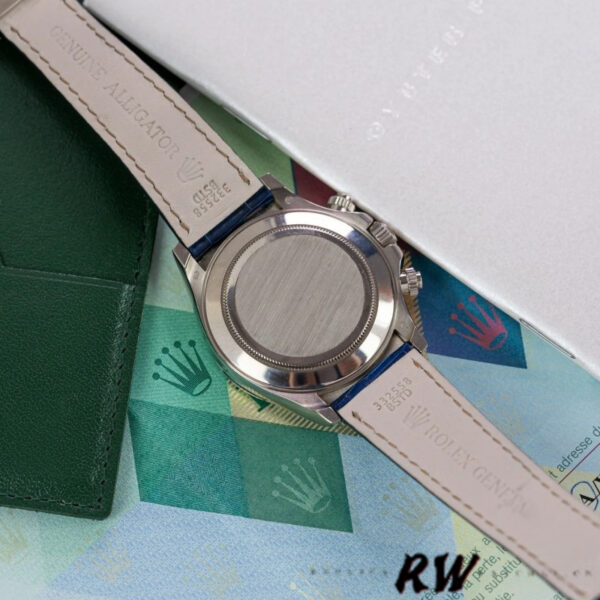 Rolex Daytona 116599 pave diamond dial Blue Leather Strap 40mm Mens Replica Watch - Image 6