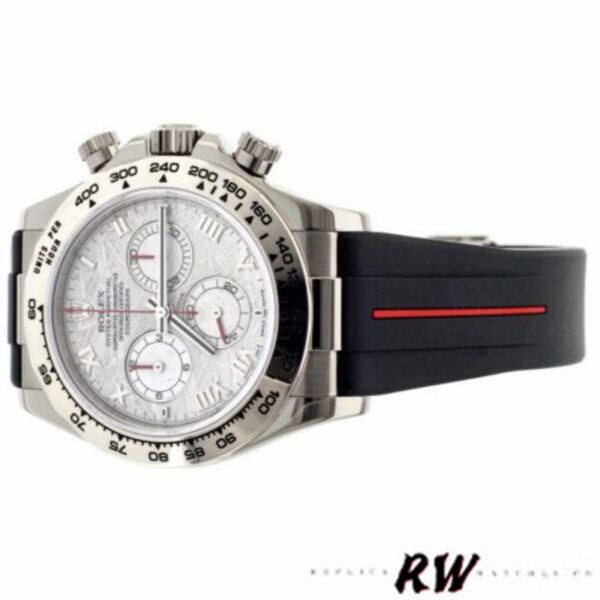 Rolex Daytona 116519MT Meteorite Dial RubberB Strap 40mm Mens Replica Watch - Image 4