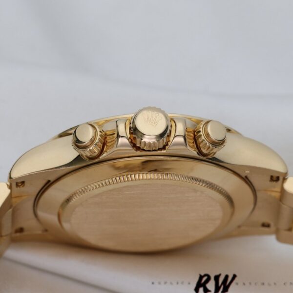 Rolex Cosmograph Daytona 116528 Champagne Diamond Dial 40mm Mens Replica Watch - Image 4