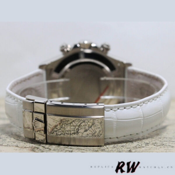 Rolex Cosmograph Daytona 116589 White MOP Diamond Dial 40MM Mens Replica Watch - Image 6