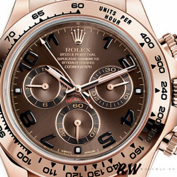 Rolex Daytona m116505 Everose Gold Brown Dial 40MM Mens Replica Watch - Image 2