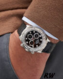 Rolex Cosmograph Daytona 116589 Black Diamond Dial 40MM Mens Replica Watch - Image 6