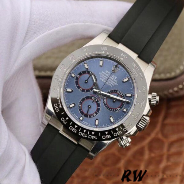 Rolex Daytona Cosmograph 116519 Blue Dial 40mm Mens Replica Watch - Image 3