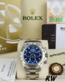 Rolex Cosmograph Daytona 116509 Blue Index Dial 40MM Mens Replica Watch - Image 7
