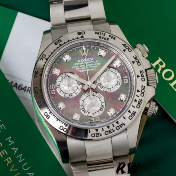 Rolex Cosmograph Daytona 116509 Diamond Markings 40MM Mens Replica Watch - Image 3