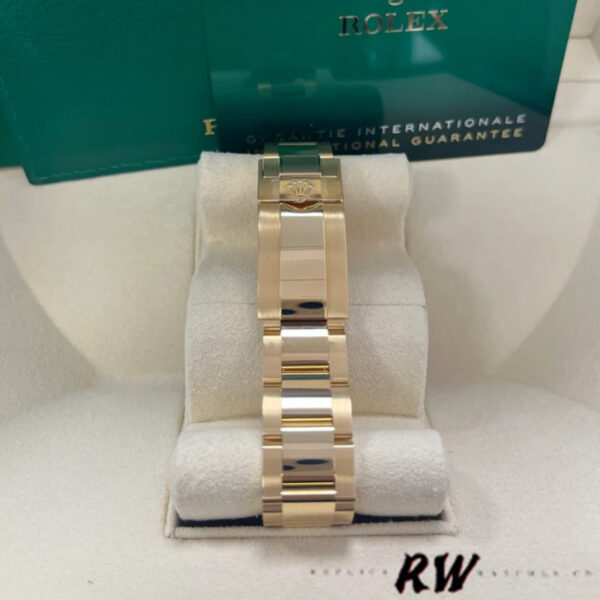 Rolex Daytona 116508 Yellow Gold Meteorite Grey Dial 40MM Mens Replica Watch - Image 6