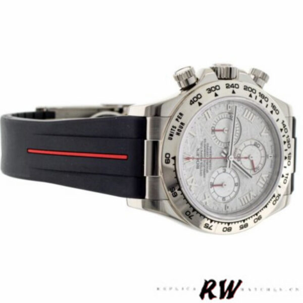Rolex Daytona 116519MT Meteorite Dial RubberB Strap 40mm Mens Replica Watch - Image 3