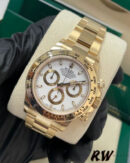 Rolex Daytona 116508 Yellow Gold White Index Dial 40MM Mens Replica Watch - Image 2