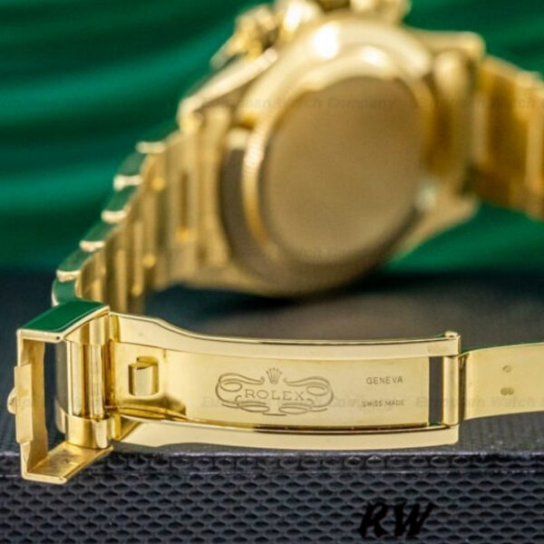 Rolex Daytona 116528 Yellow Gold Champagne Dial 40mm Mens Replica Watch - Image 6