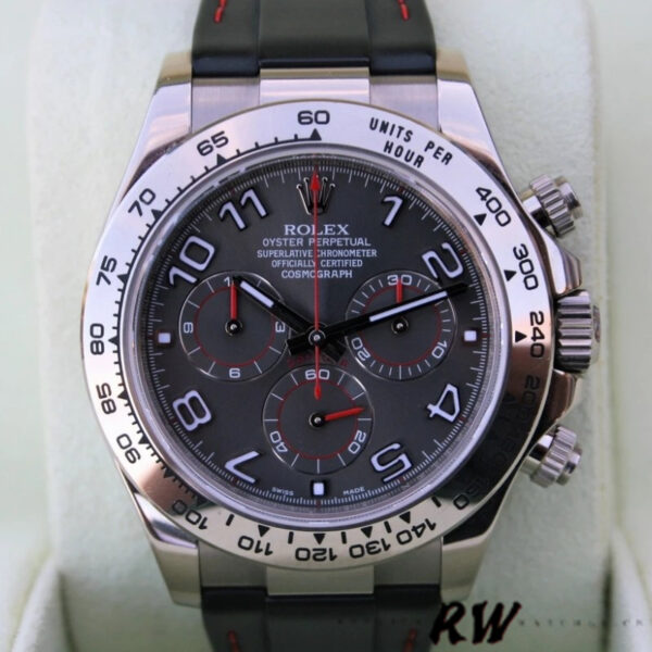 Rolex Cosmograph Daytona 116519 Grey Racing Dial 40mm Mens Replica Watch - Image 2