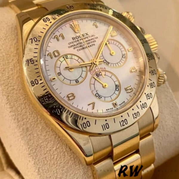 Rolex Daytona 116528 Mother of Pearl Dial 40mm Mens Replica Watch - Image 2