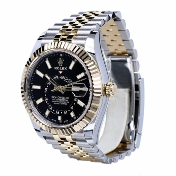 Rolex Sky-Dweller 326933 Steel Gold Black Dial Replica - Image 2