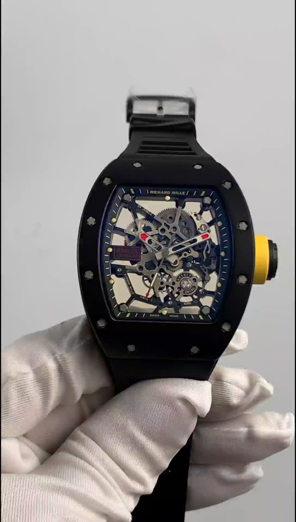 Richard Mille RM 035 Black Toro Nadal Red Pointer Replica Watch - Image 2