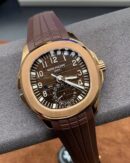 Replica Patek Philippe Aquanaut 5164R 001 Travel Time Rose Gold Mens Watch - Image 4