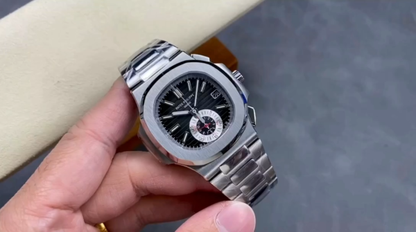 Patek Philippe Nautilus Chronograph Stainless Steel Black Dial 5980 1A 014 - Image 2