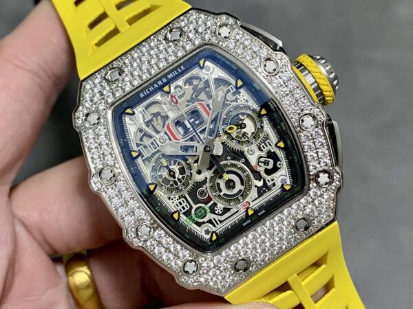 Richard Mille RM 011 03 Stainless Steel & 18K Gold Diamond Bezel - Image 4