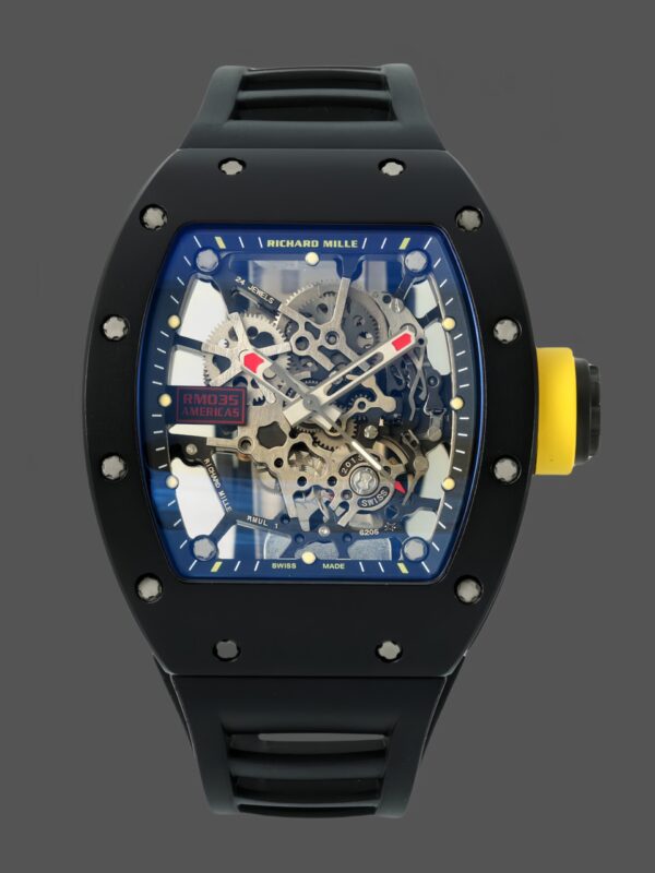 Richard Mille RM 035 Black Toro Nadal Red Pointer Replica Watch