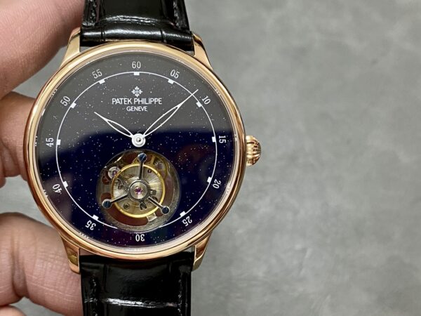 Patek Philippe Grand Complications Sky Moon Tourbillon Rose Gold 6102P 001 Watch - Image 3