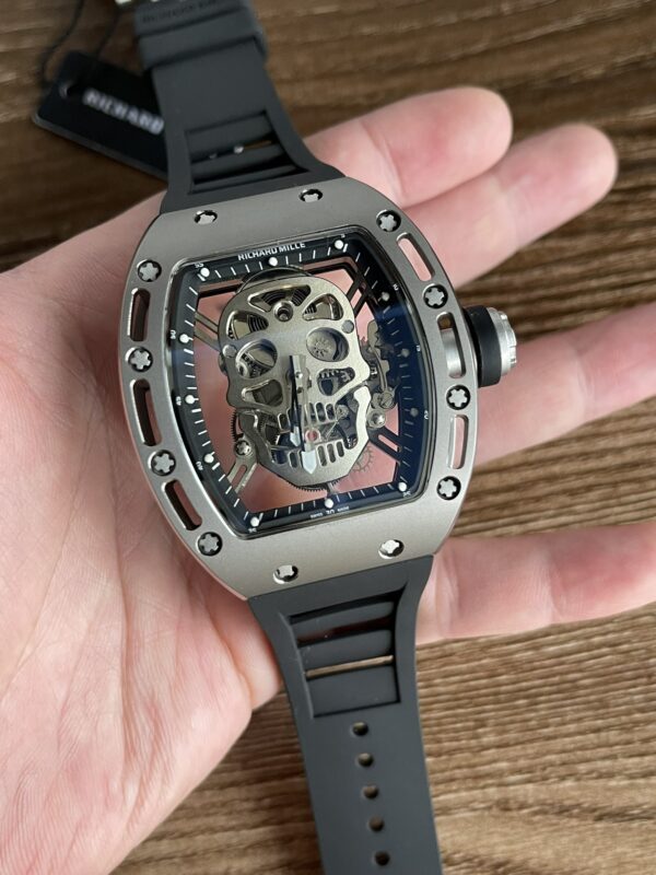 5 Colors Richard Mille Limited Edition RM52 Skull Titanium Tourbillon Openworked Dial - Image 4