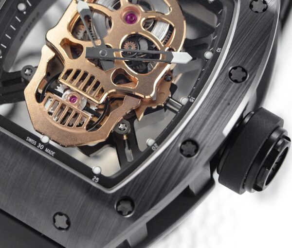 Richard Mille RM 52-01 Ceramic Black & Gold & Silver Skull 3 Colors - Image 20