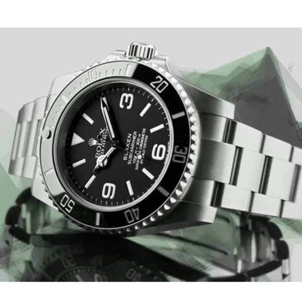 Rolex Submariner 6190 Blaken Black Dial Replica - Image 2