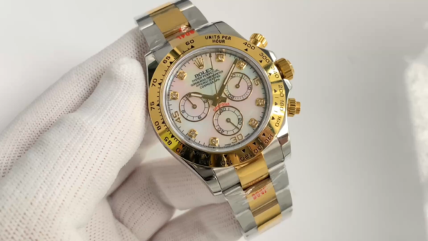 Rolex Cosmograph Daytona 116523 Diamond Mother of Pearl Dial 40mm Mens Replica Watch - Image 2